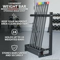 thumbnail image 2 of Synergee Weight Bar Rack – Weighted Workout Bar Holder & Storage – Holds Bars for Full Body Workout - Fitness Accessory, 2 of 6