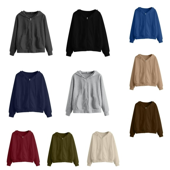 Babcutegg Mens Jackets Full Zipper Hooded Side Pockets with Drawstring Casual Fashion Fall and Winter Clothes for Men Army Green Size 3XL