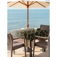 thumbnail image 2 of Outdoor Tablecloth with Umbrella Hole and Zipper, Yellow Geometric Square Table Cloth 54x54 Inch Waterproof Tablecloth, Modern Abstract Gradient Marble Picnic Table Cover for Patio Camping, 2 of 7