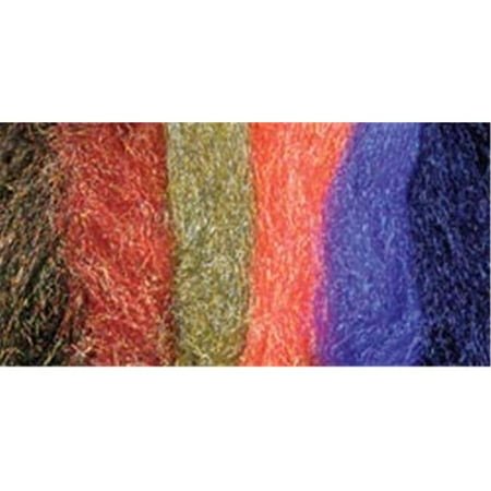 Angelina Crimped Cut Fibers .1oz 6/Pkg-Sunset Blend, Pk 1, Embellishment Village