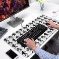 thumbnail image 2 of Long Mouse Pads for Desk,White Bigfoot and Tree Pattern Desk Mats on Top Of Desks, Desk Mouse Pad Extra Large with 3mm Non-Slip Base and Stitched Edge for Gaming,Office,Work,Home 31.5"x15.7", 2 of 6