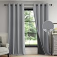 thumbnail image 1 of Cortinas opacas FMFUNCTEX, 100% gris oscuro, 230 x 229 cm, 2 paneles, 1 of 9