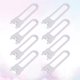 thumbnail image 2 of BRIGHTFUFU 8 piezas de plástico en forma de U para bebés, niños, niños, seguridad, protección, cerradura, armario, puerta, cerradura, protector de seguridad para bebés (blanco), 2 of 8