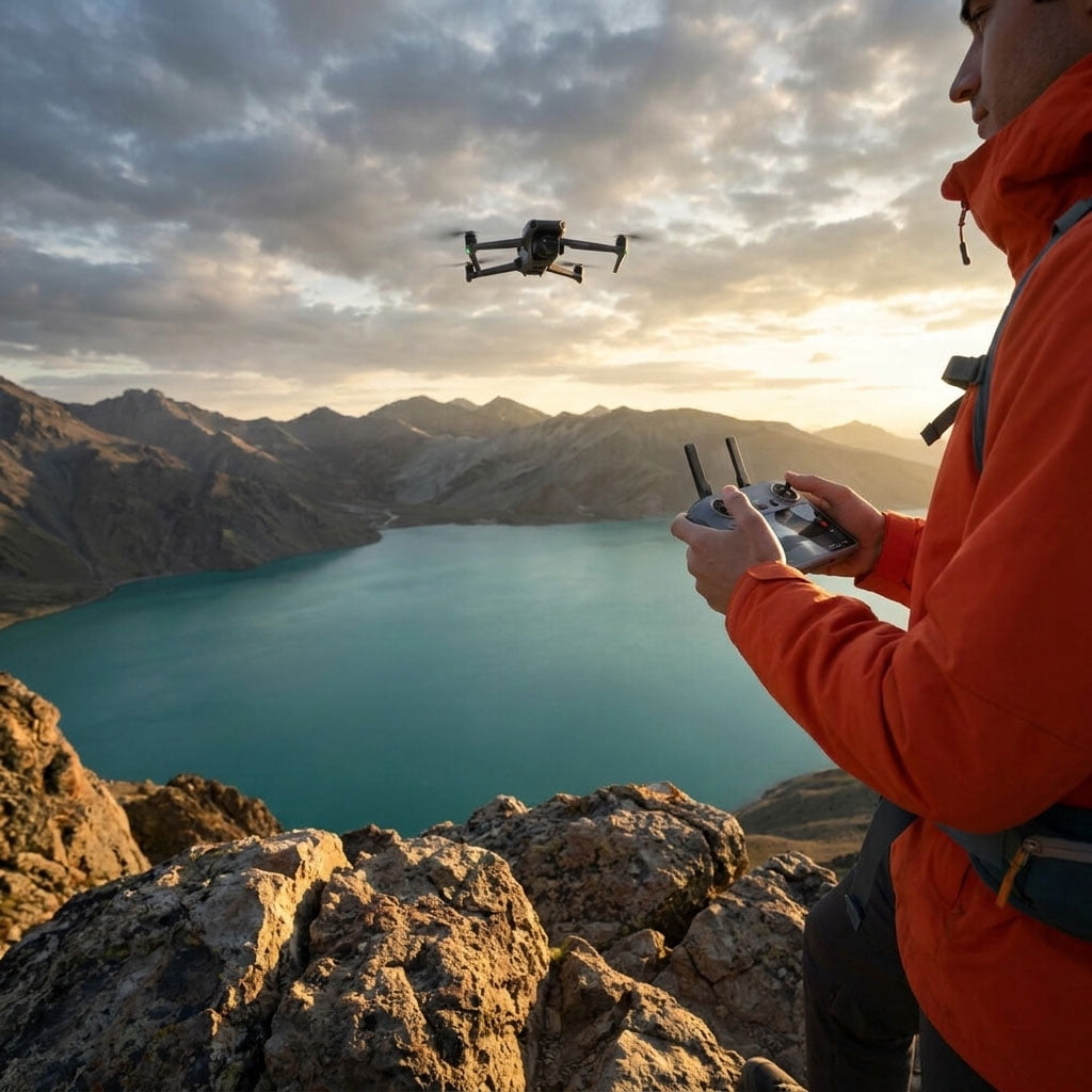 DJI Air 3S Fly More Combo Drone with RC 2 Controller, Dual Camera 4K Video Bundle, 64GB Card, Backpack and Landing Pad