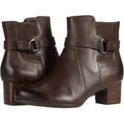 Angle View: Clarks Un Damson Mid Leather Brown Boot