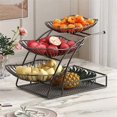 thumbnail image 5 of Kitchen Organizer Rack 3-Tier Seasoning Vegetable Fruit Rack Removable Stand Storage Rack, 5 of 5