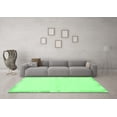 thumbnail image 3 of Ahgly Company Indoor Round Solid Emerald Green Modern Area Rugs, 5' Round, 3 of 4