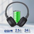 thumbnail image 2 of Portable Wireless FM Radio Headphones, Rechargeable FM Radio Headset Receiver for Meeting, Daily Work, 2 of 4