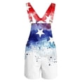 thumbnail image 4 of Kids American Flag Bibs Overalls Boys Girls 4th of July Outfits Adjustable Straps Coveralls Patriotic Romper Jumpsuit, 4 of 5