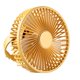 thumbnail image 4 of Ventilador de escritorio personal Zulema Ventilador de refrigeración portátil 3 velocidades amarillo recargable, 4 of 8