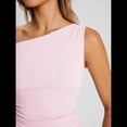 thumbnail image 4 of Tops de Verano con Hombros Descubiertos para Mujer, Camisetas para Salir, Top Corto Sin Mangas, Ropa de Moda, Conjuntos de 2025 Rosa XS, 4 of 9