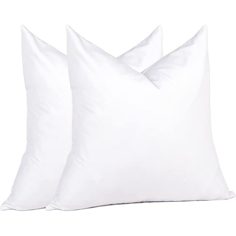 Unikome Euro Pillow Inserts Squared Pack of 2, 18 x18 Decorate