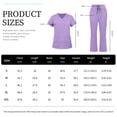 thumbnail image 6 of VIAOLI Women's Medical Scrubs Set - Quick Dry V-Neck Top with Pants, Multiple Pockets, Adjustable Drawstring, 10 colors, 6 of 6