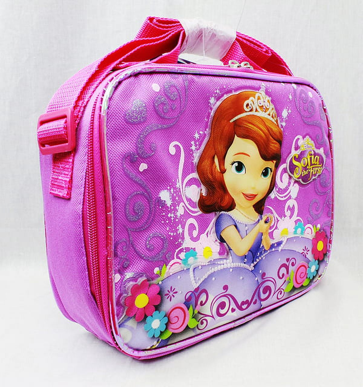 Lunch Bag - Sofia the First - Disney Princess w/ Flowers New a02196