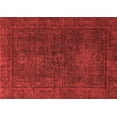 thumbnail image 1 of Ahgly Company Indoor Rectangle Abstract Red Modern Area Rugs, 5' x 7', 1 of 4
