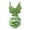 Chartreuse, variant on GYRATEDREAM Kid Girls Two Piece Swimsuits Bikini Children Cute Print Bow Knot Bathing Suit Adjustable Spaghetti Straps Swimwear Set for 5-12 Years