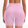 thumbnail image 5 of Nmnitkp Gym Shorts Women High Waisted Tummy Control Yoga Shorts, Seamless Compression Biker Shorts with Pockets, Quick Dry Athletic Workout Shorts for Gym & Running Pink,S, 5 of 5