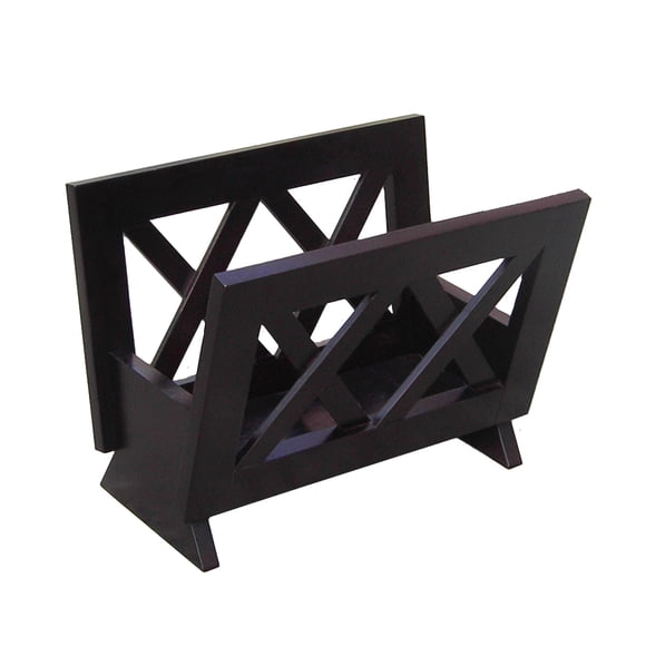Revistero Oceanstar Contemporáneo de Madera Negro