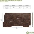 thumbnail image 5 of Ekena Millwork 49"W x 24 1/2"H x 1 1/4"D Castle Rock Stacked Stone, EverStone Faux Stone Siding Panel, Sequoia Valley, 5 of 9