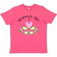 thumbnail image 3 of Inktastic Granny's Girl- Heart Flowers Youth T-Shirt, 3 of 5