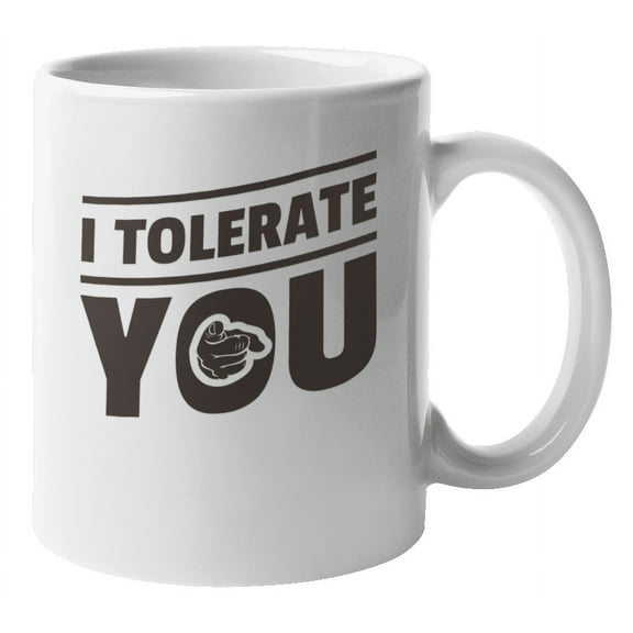I Tolerate You Valentines Day Coffee & Tea Mug Cup for Husband & BF (11oz)