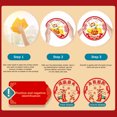 thumbnail image 2 of Double Sided Colorful Dragon Year Window Decorations Chinese New Year Spring Festival Zodiac Static Cling Decals Featuring Blessing Characters and Couplets Set, 2 of 5