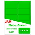 thumbnail image 2 of JAM Paper Shipping Address Labels, 2 x 4, Assorted Neon Fluorescent, 6 Packs of 20 Labels, 2 of 4
