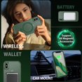 thumbnail image 2 of for iPhone Xs Case , iPhone X Case with Ring [Compatible with Magsafe], Full Body Protective Cover Slim Shockproof Kickstand Phone Case for Apple iPhone X/XS 5.8", Green, 2 of 7