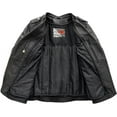 thumbnail image 4 of First Mfg Co - Tantrum - Women's Motorcycle Biker Riding Black Leather Jacket - 2X Small - Action Back Armor Pockets Vented, 4 of 5