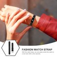 thumbnail image 2 of Leather Watch Strap Multi-use Watch Strap Replaceable Watchband Compatible for Fitbit Luxe, 2 of 9