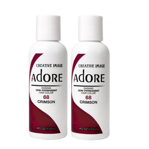 [2 PACK] Creative Images Systems Adore Semi-Permanent Hair Color [#68 CRIMSON] * BEAUTY TALK LA *