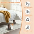 thumbnail image 3 of Uxcell 5 Inch Felt Furniture Sliders, 8 Pcs Square Furniture Movers Slider Reusable Moving Pads Floor Protectors Black, 3 of 7