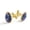 Color 5, variant on Men's Classic Stainless Steel, Purple Daisy Butterflies Cufflinks Business Wedding Shirts, Golden
