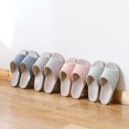 thumbnail image 2 of Simple Cotton and Linen Spring and Summer Couple Home Indoor Four Seasons Basin Bottom Home Thick Slippers, 2 of 6