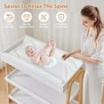 thumbnail image 5 of Garvee Diaper Changing Table, Baby Changing Table with Changing Pad, Portable Baby Diaper Changing Station with 2 Tier Storage Shelves, for Newborn Baby, Infant, White, 5 of 7