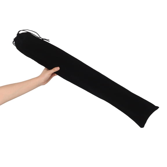 LOLIPPYY Black Drawstring Instrument Bag Pouch for Flute Clarinet Recorder Storage and