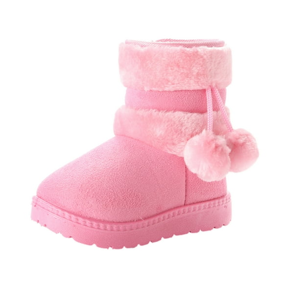 TIMIFIS Toddler Snow Boots For Girls Boys Cold Weather Outdoor Warm Waterproof Winter Boots With Side Zipper(Toddler/Kids) - Spring