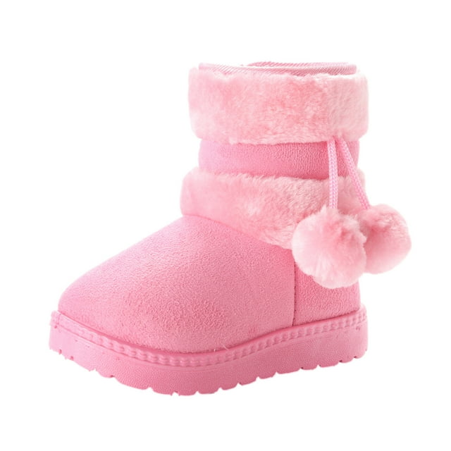 TIMIFIS Kids Snow Boots Warm Inside Boys Girls Boots Cold Weather Non Slip Winter Boot With Side Zipper - Spring