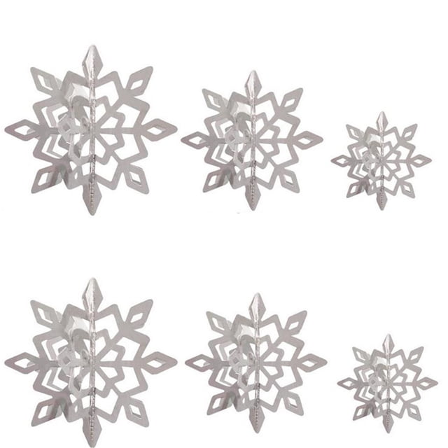 Fiudx Guirnalda Colgante Navideña de Copos de Nieve, Papel Perlado Reflectante, Decoración Festiva, Diseño de Copos de Nieve 3D, Decoración Navideña para El Hogar, Disponible En Blanco, Rosa y Azul,