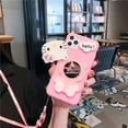 thumbnail image 3 of Funda de teléfono clásica de hello kitty con bonitos dibujos de maquillaje, espejo kawaii para Apple iphone14 13 12 11 pro Max Xs, funda trasera para niñas, 3 of 4