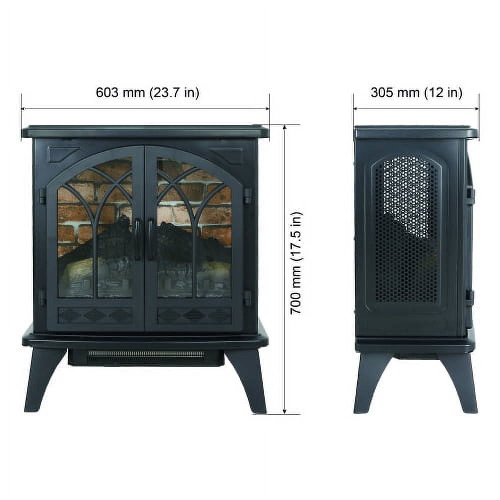 HestiNysus 24 inch 3D Infrared Electric Stove with remote control