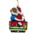 thumbnail image 3 of Kurt Adler Santa Sitting on San Francisco Trolley Glass Ornament, 5-Inch, 3 of 3