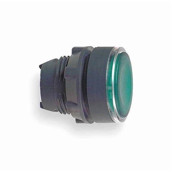 Push Button Operator, Flush, Momentary Action, Push Release, Illuminated, Green