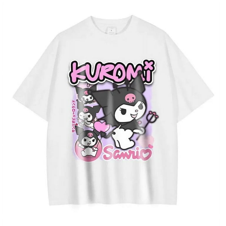 Anime My Melody T Shirt Oversized Vintage Washed Kuromi T