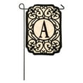 thumbnail image 4 of Evergreen Applique Garden Flag - Filigree Monogram L, 4 of 5