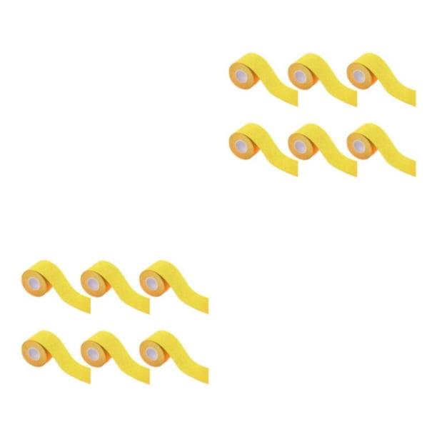 Greeniant 6 rollos de cinta de recuperación fácil de atlética para una protección eficaz de los tobillos Parche muscular amarillo limón 3,8 Limon amarillo 3.8 cm * 5m 2Conjunto