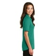 thumbnail image 3 of Port Authority Ladies Silk Touch Interlock Performance Polo-3XL (Verdant Green), 3 of 6