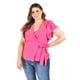 thumbnail image 4 of Blusa manga mariposa Roman Fashion /Tallas Extras, 1840 (Fiusha) fucsia 36, 4 of 6