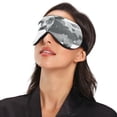 thumbnail image 3 of IAUYY Sleep Mask, Super Soft Eye Masks with Adjustable Strap, Lightweight Comfortable Blindfold,Perfect Blocks Light for Men Women Use Only Black and Gray, 3 of 7