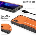 thumbnail image 7 of ExoGuard For Cricket Vision Plus Case, Phone Case with Screen Protector and Kickstand (Orange), 7 of 7